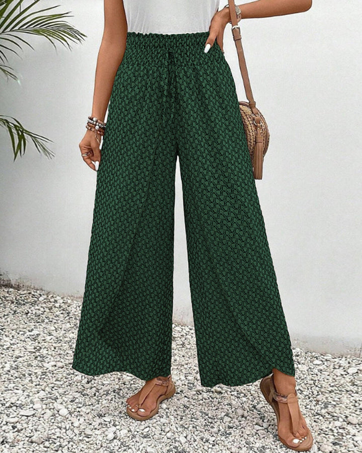 SVEA | Lisette Hose mit weitem Bein und geometrischem Druck