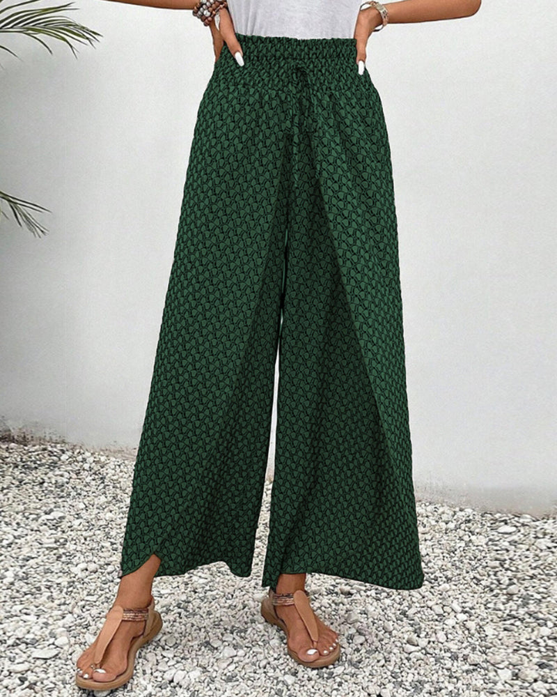SVEA | Lisette Hose mit weitem Bein und geometrischem Druck