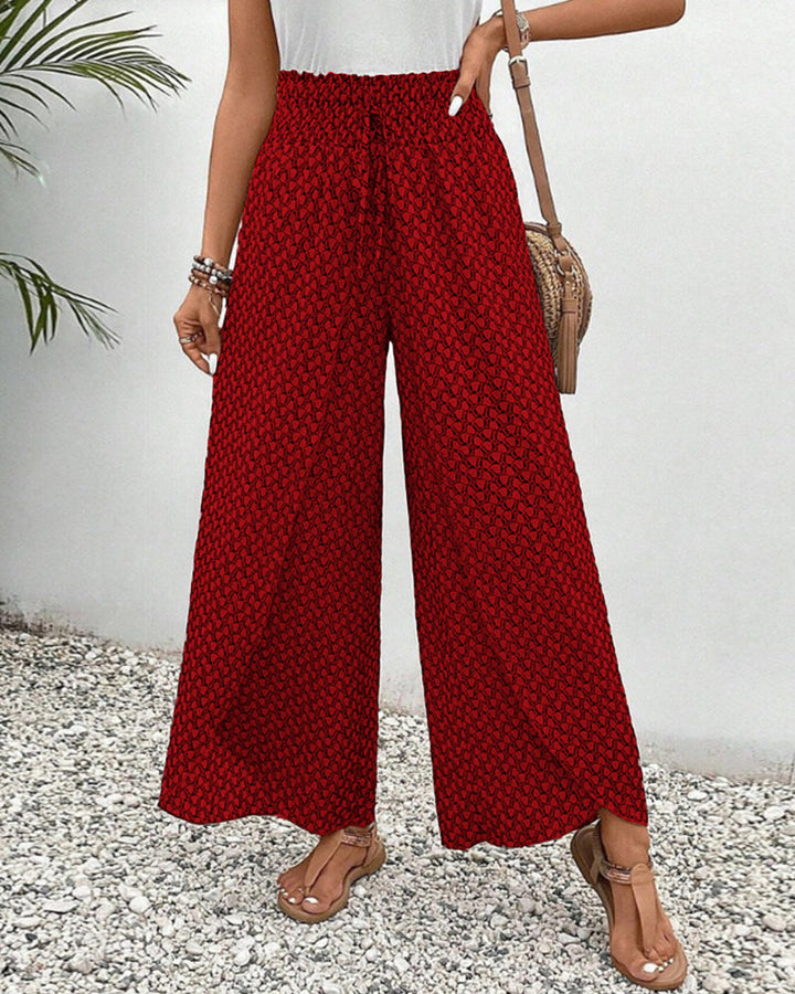 SVEA | Lisette Hose mit weitem Bein und geometrischem Druck