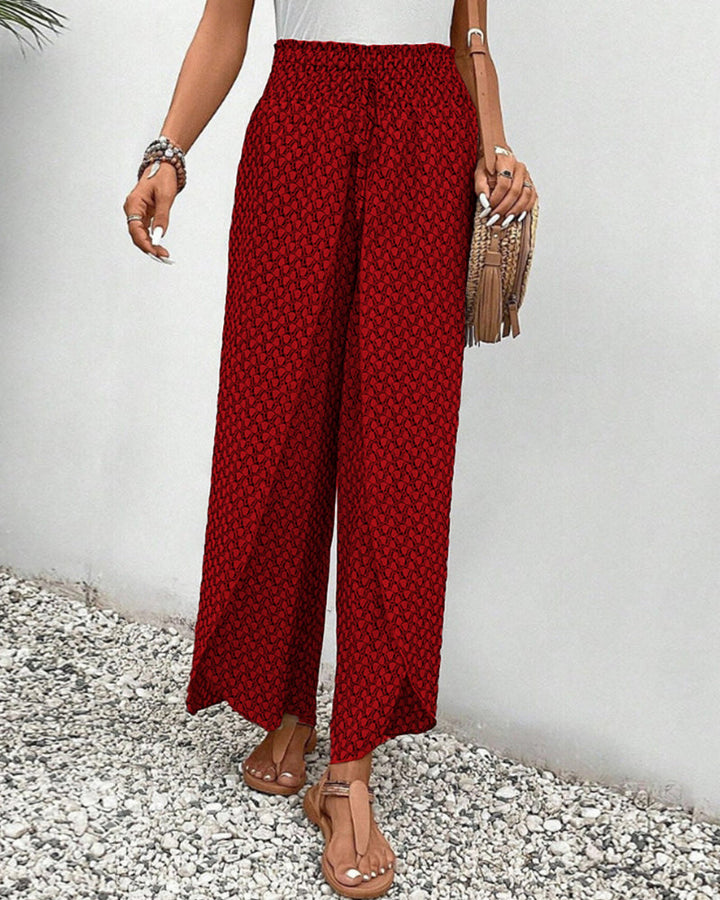SVEA | Lisette Hose mit weitem Bein und geometrischem Druck