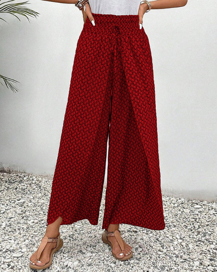 SVEA | Lisette Hose mit weitem Bein und geometrischem Druck