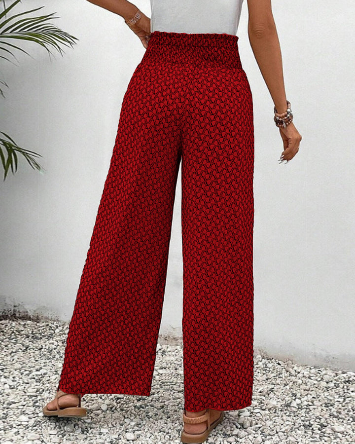 SVEA | Lisette Hose mit weitem Bein und geometrischem Druck
