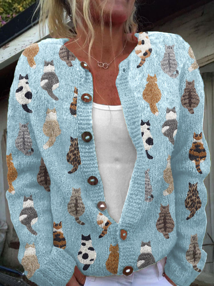 SVEA | Charlotte Cardigan mit Knöpfen und Langen Ärmeln