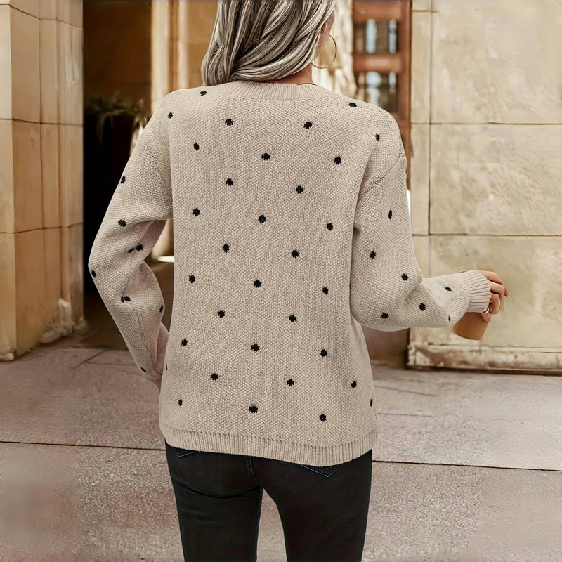 Jane | Classic Polka-Dot Sweater