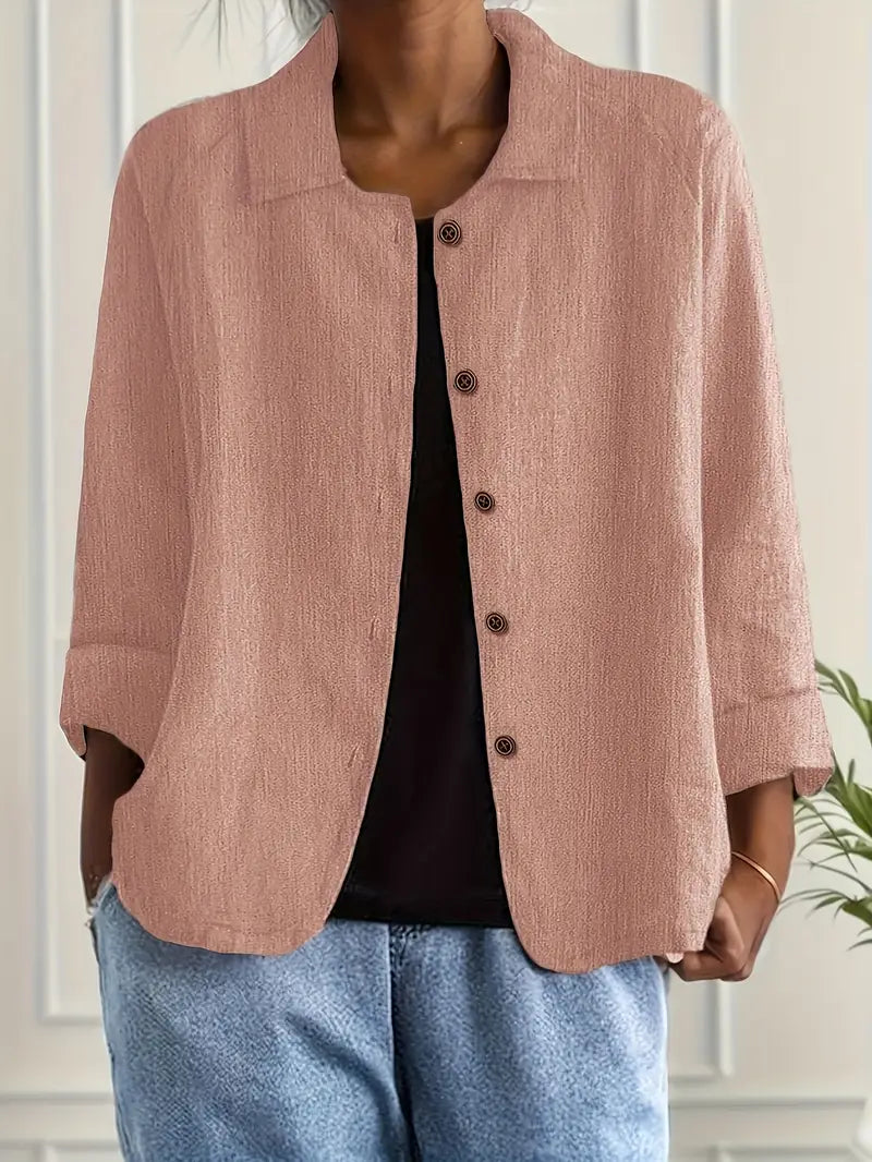 SVEA | Marilla Klassischer Leichter Hemd-Cardigan