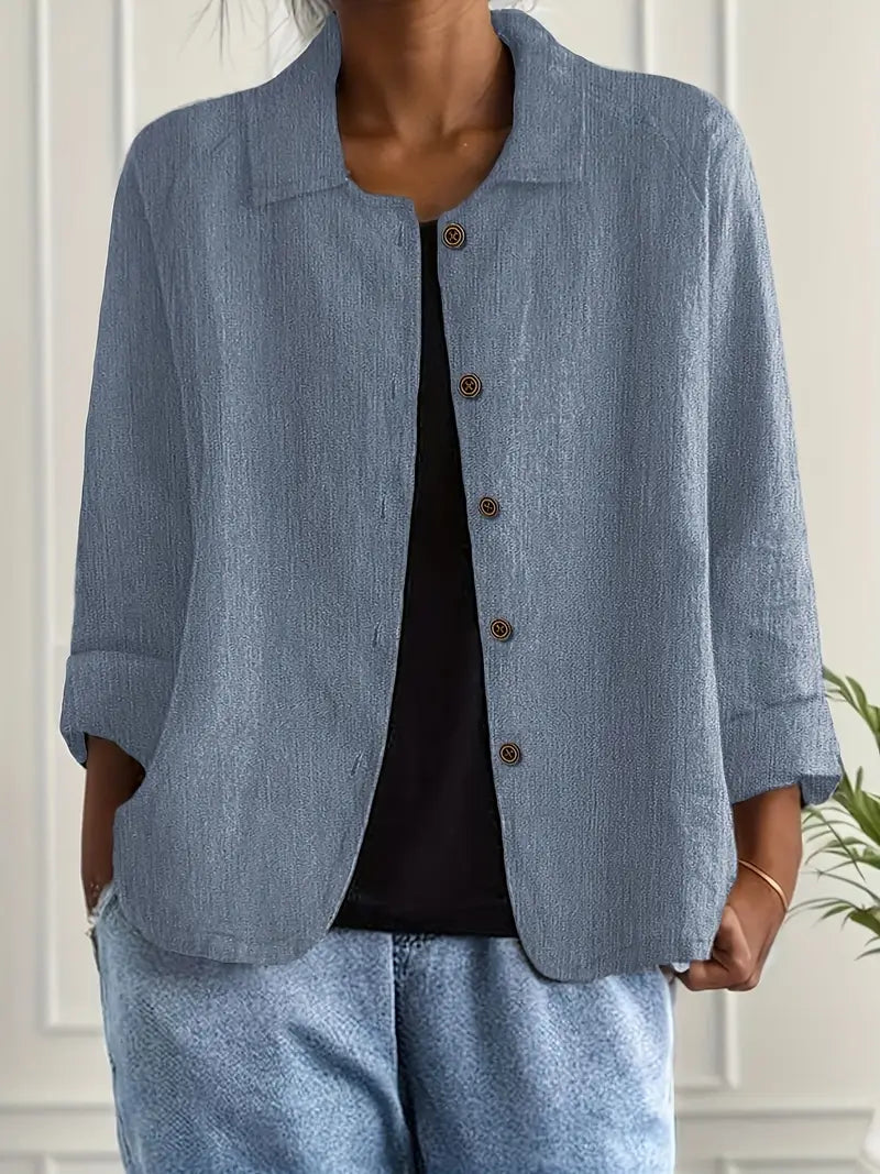 SVEA | Marilla Klassischer Leichter Hemd-Cardigan