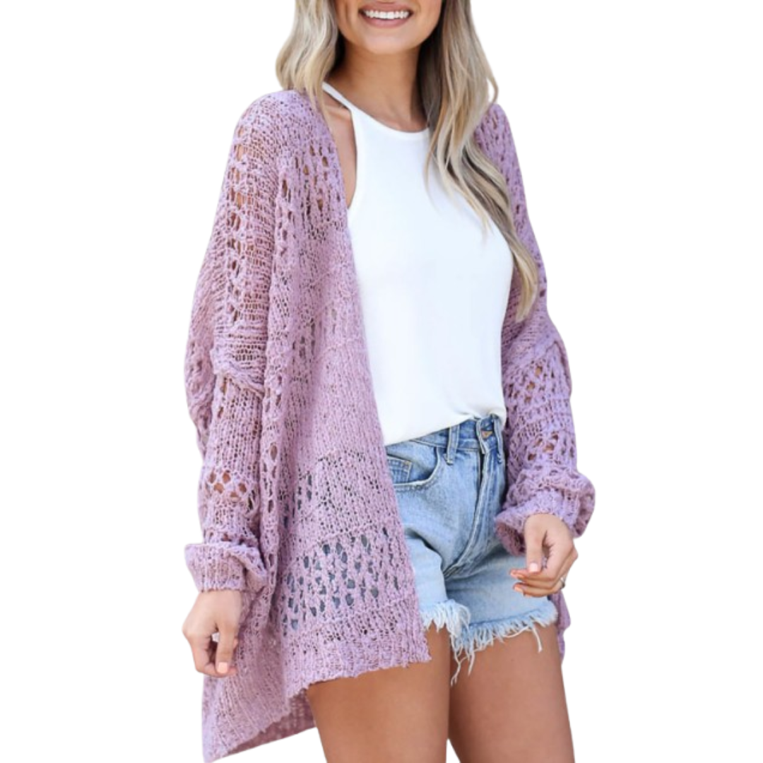 SVEA | Arizela Leichter Übergroßer Boho-Cardigan