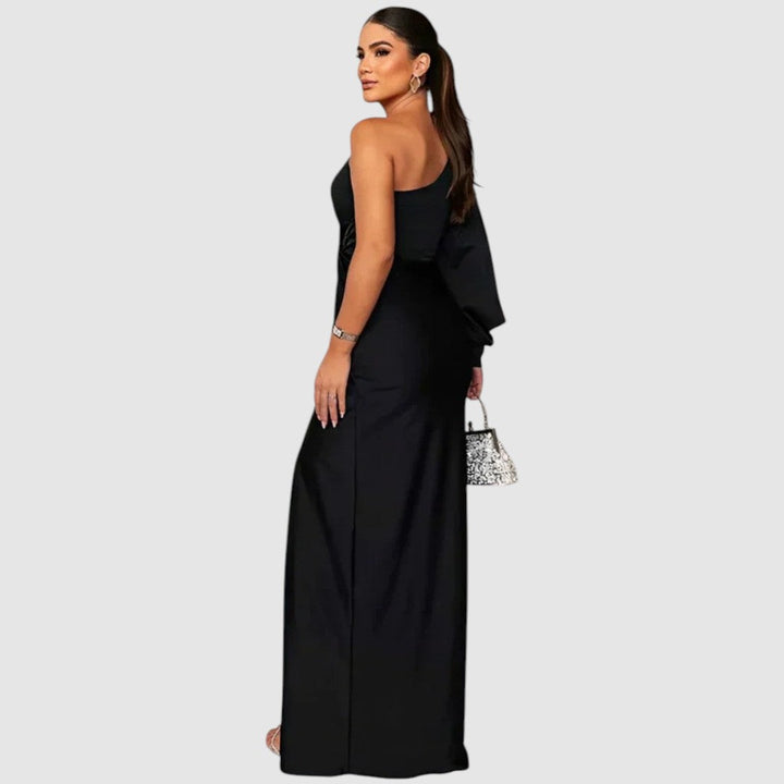 Meda - Elegant one-shoulder maxi dress