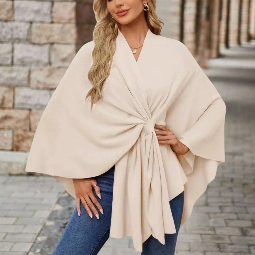 Jane | Elegant Draped Poncho