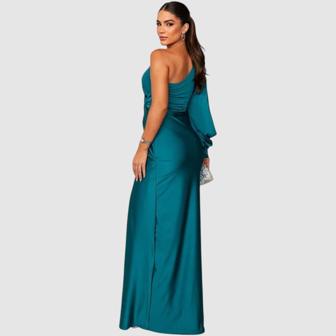 Meda - Elegant one-shoulder maxi dress