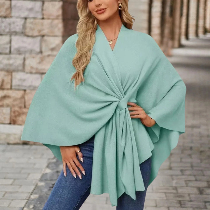 Jane | Elegant Draped Poncho