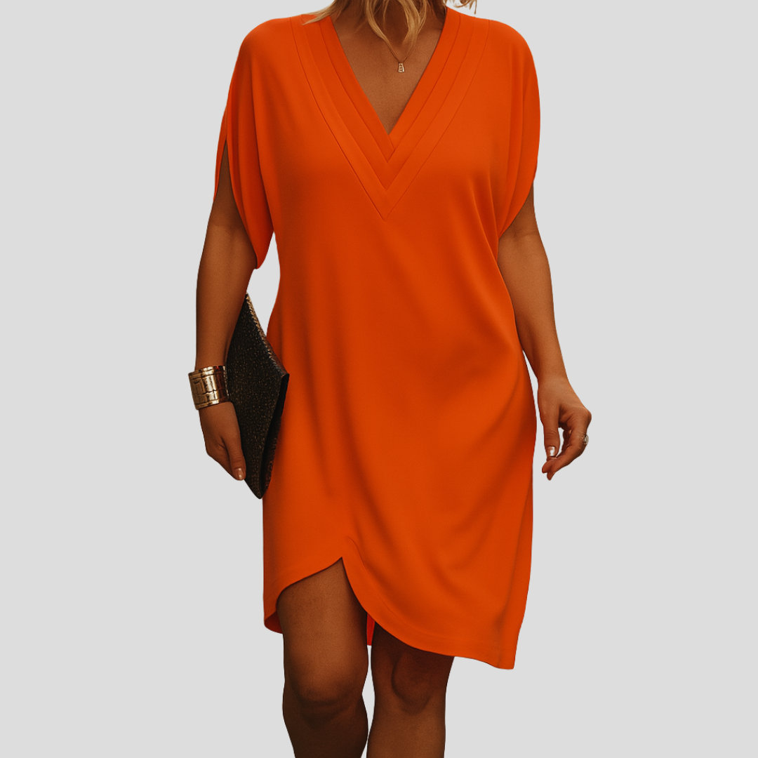 SVEA | Elegantes Wickelkleid mit V-Ausschnitt