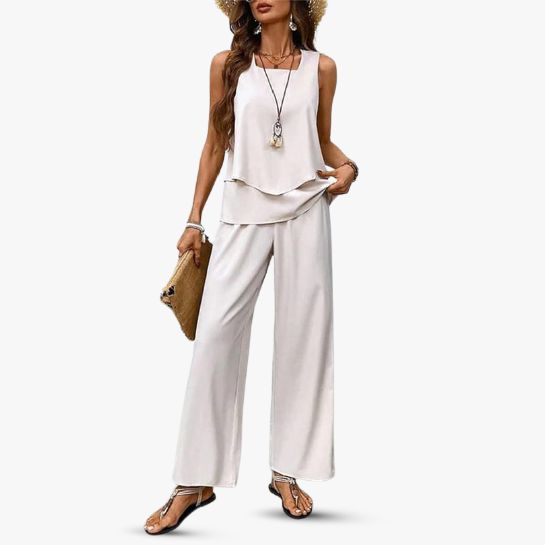 SVEA | Premium Zweiteiliges Set mit Ärmellosem Top und Hose