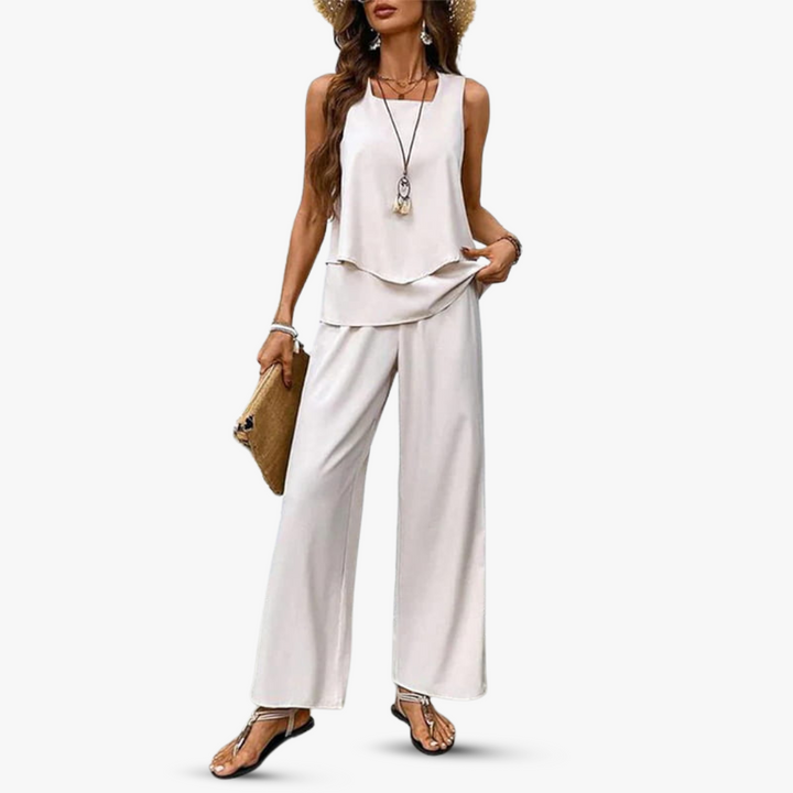 SVEA | Premium Zweiteiliges Set mit Ärmellosem Top und Hose