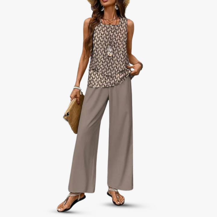 SVEA | Premium Zweiteiliges Set mit Ärmellosem Top und Hose