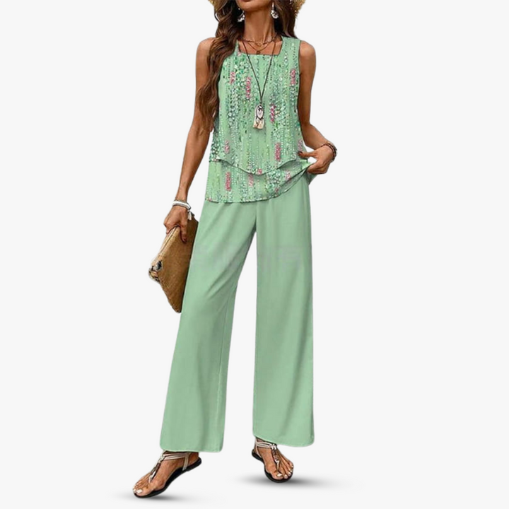SVEA | Premium Zweiteiliges Set mit Ärmellosem Top und Hose