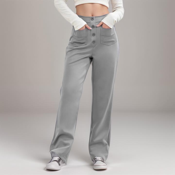 SVEA | Elastische Hose mit hoher Taille