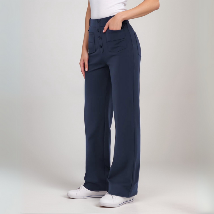 SVEA | Elastische Hose mit hoher Taille