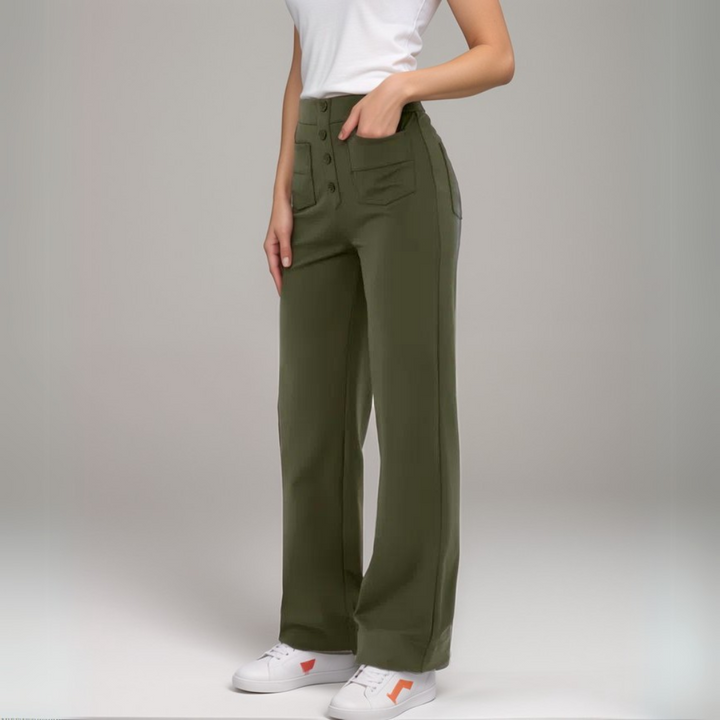SVEA | Elastische Hose mit hoher Taille