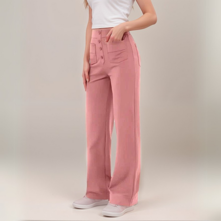 SVEA | Elastische Hose mit hoher Taille