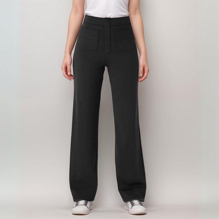SVEA | Elastische Hose mit hoher Taille