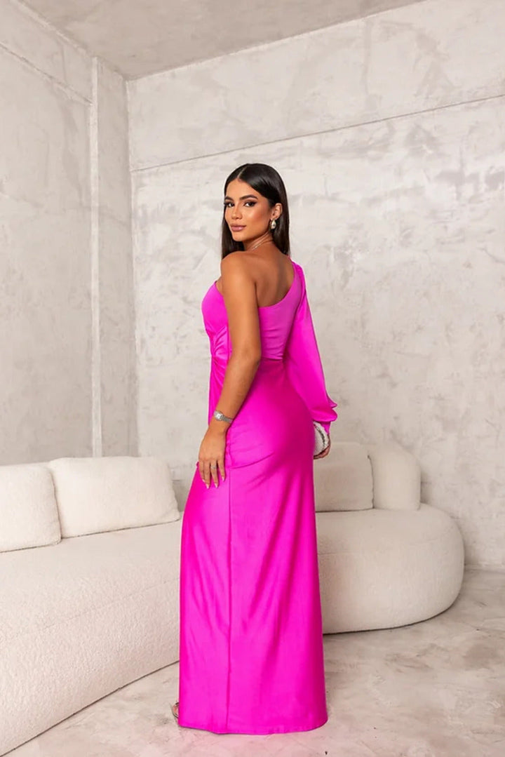 SVEA | Asymmetrisches Kleid mit Langem Schlitz