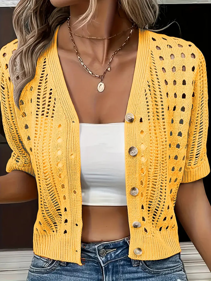 SVEA | Kendall Trendy Kurzarm-Cardigan