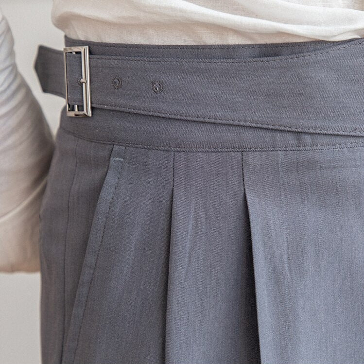 SVEA | Klassische Hose Mit Hoher Taille Und Schnallenverschluss Für Herren