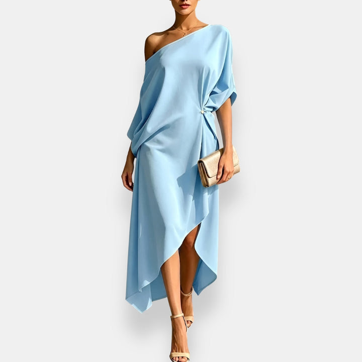 SVEA | Asymmetrisches Raffkleid