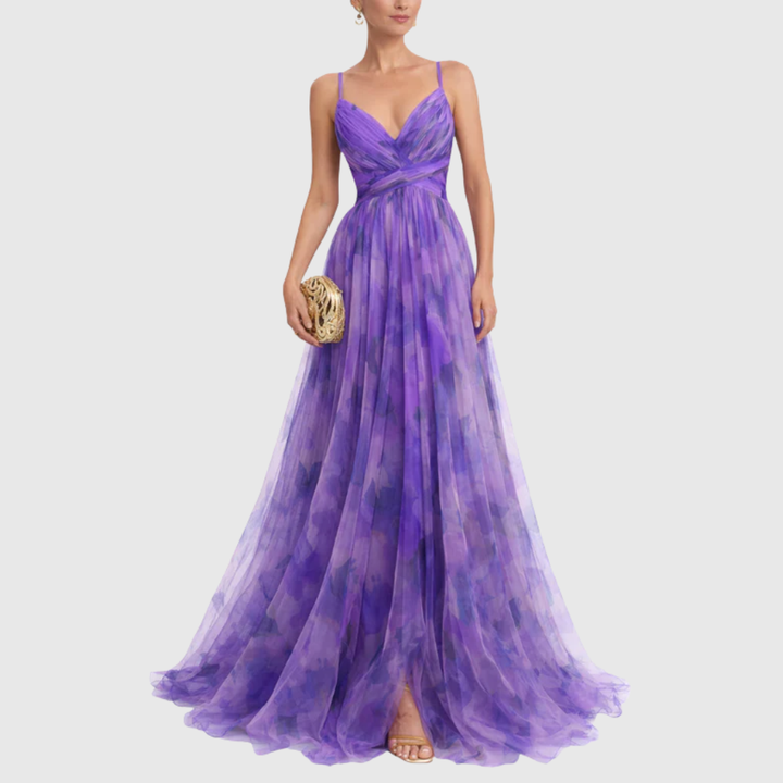 Alexa - Enchanting Floral Print Maxi Dress