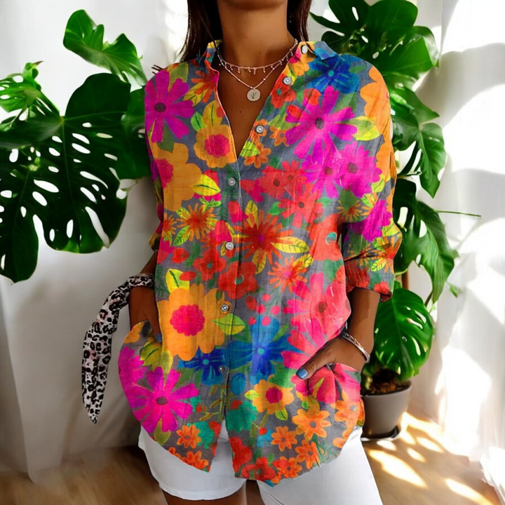 SVEA | Stilvolle Blumenbluse