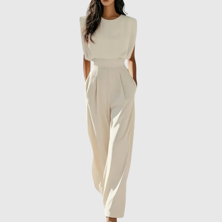 Noemi – Elegant Belted Jumpsuit