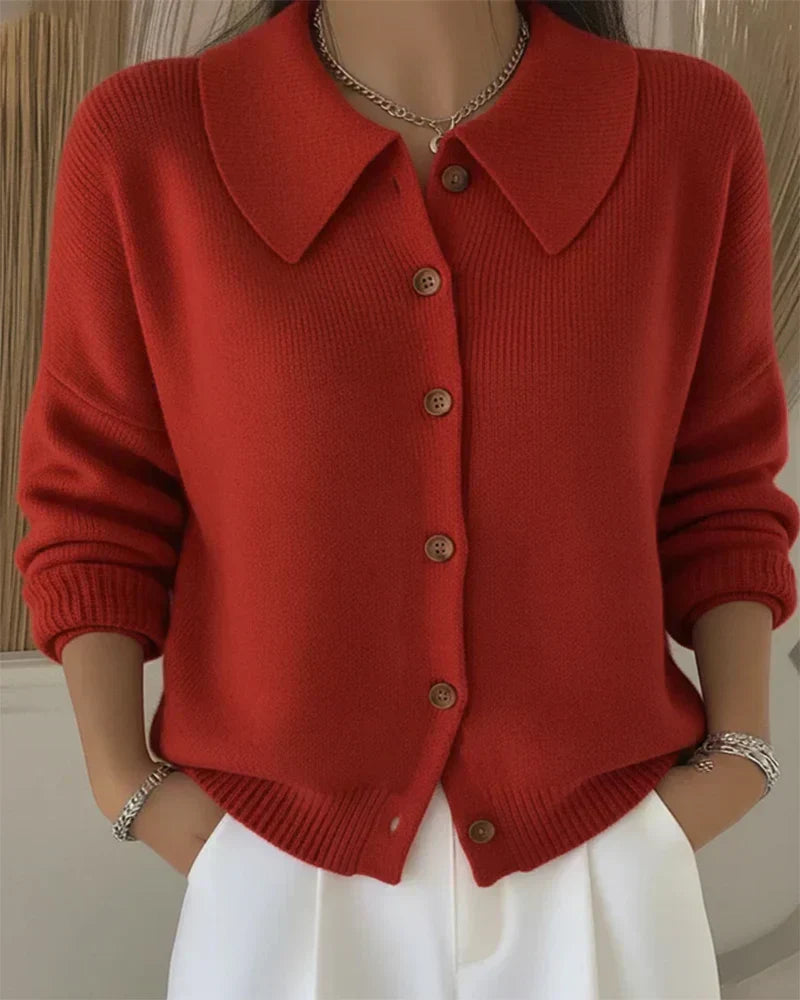 Jane | Button-Collar Cardigan