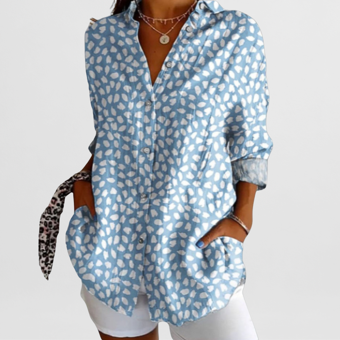 SVEA | Elegante Vintage-Bluse mit Blumenmuster