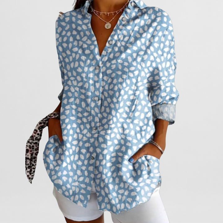 SVEA | Elegante Vintage-Bluse mit Blumenmuster