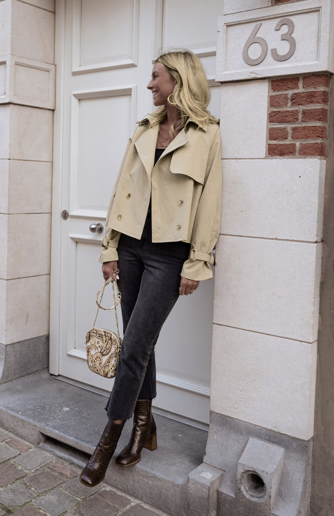 Jane | Camille Renard Cropped Trench Jacket