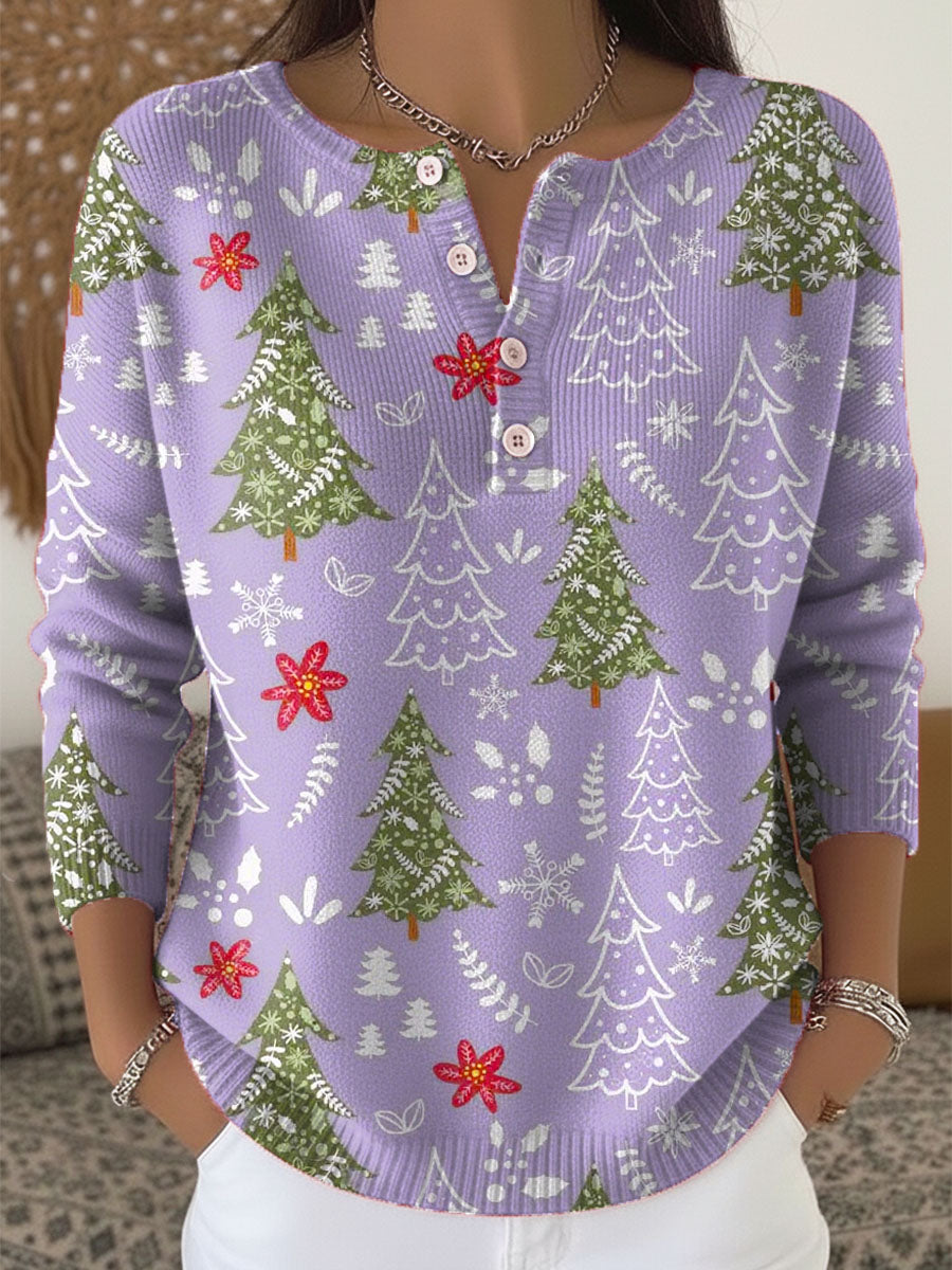 Jane | Button Christmas Sweater