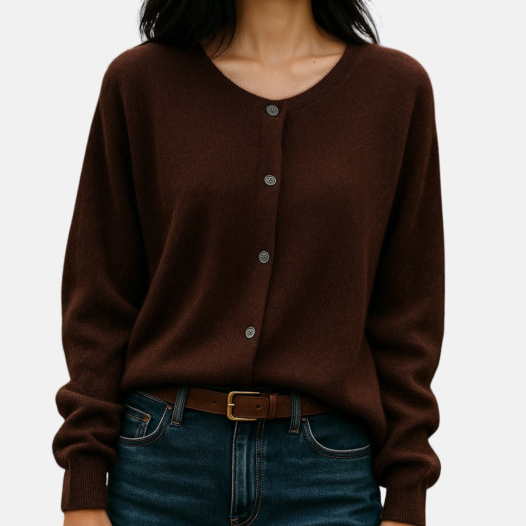 Jane | Mink Brown Cashmere Sweater