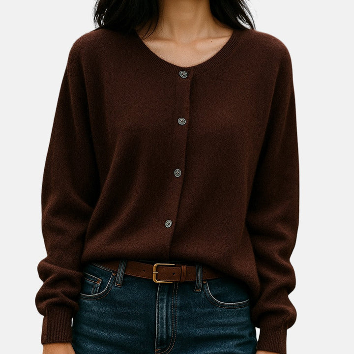 Jane | Mink Brown Cashmere Sweater