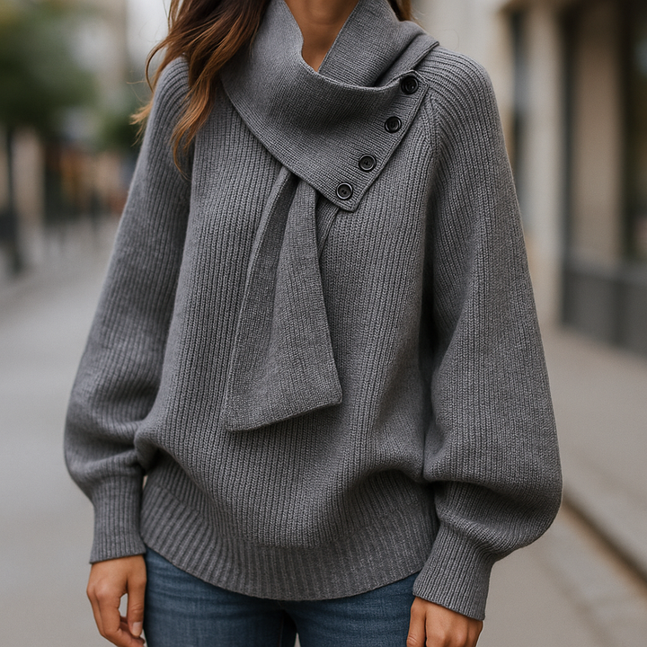 Jane | Cozy Shawl-Collar Sweater