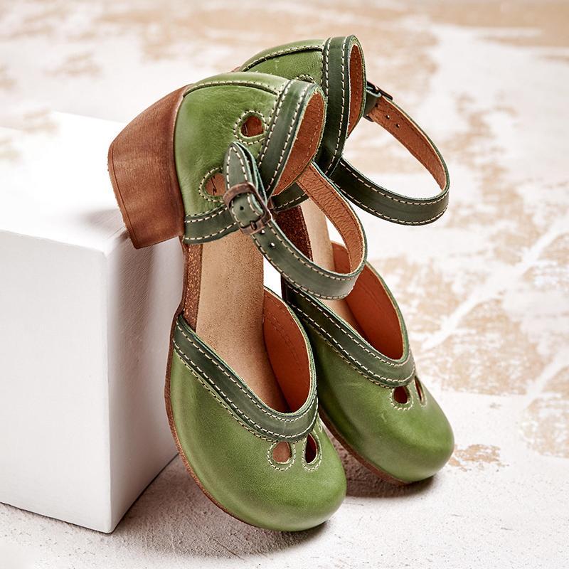 Laisy - Orthopaedic Sandals with Low Heel