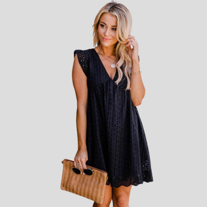 SVEA | Sommerkleid mit Taschen, Spitze & Integrierten Shorts