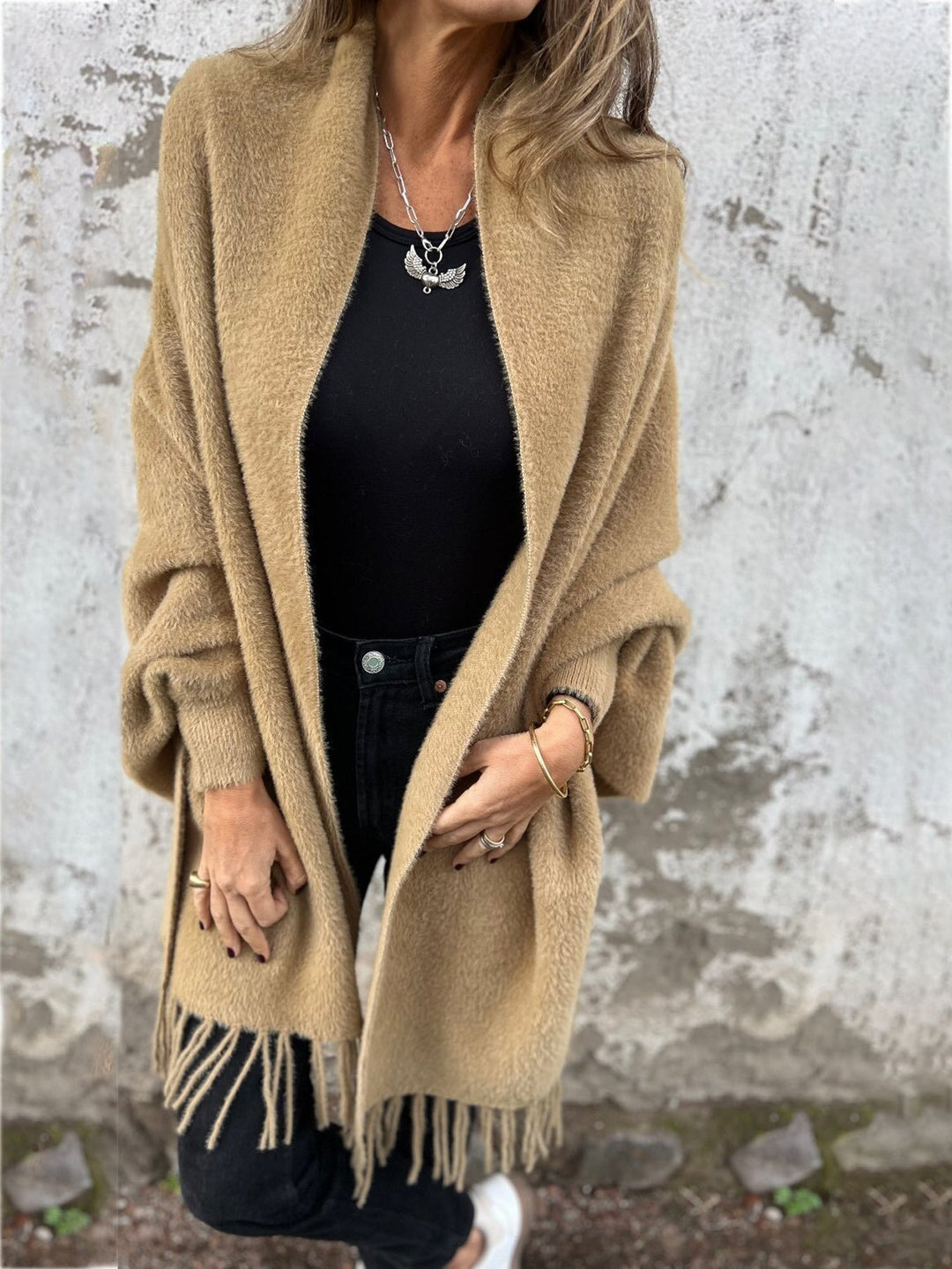 SVEA | Hannah Eleganter Langärmeliger Wickelpulli