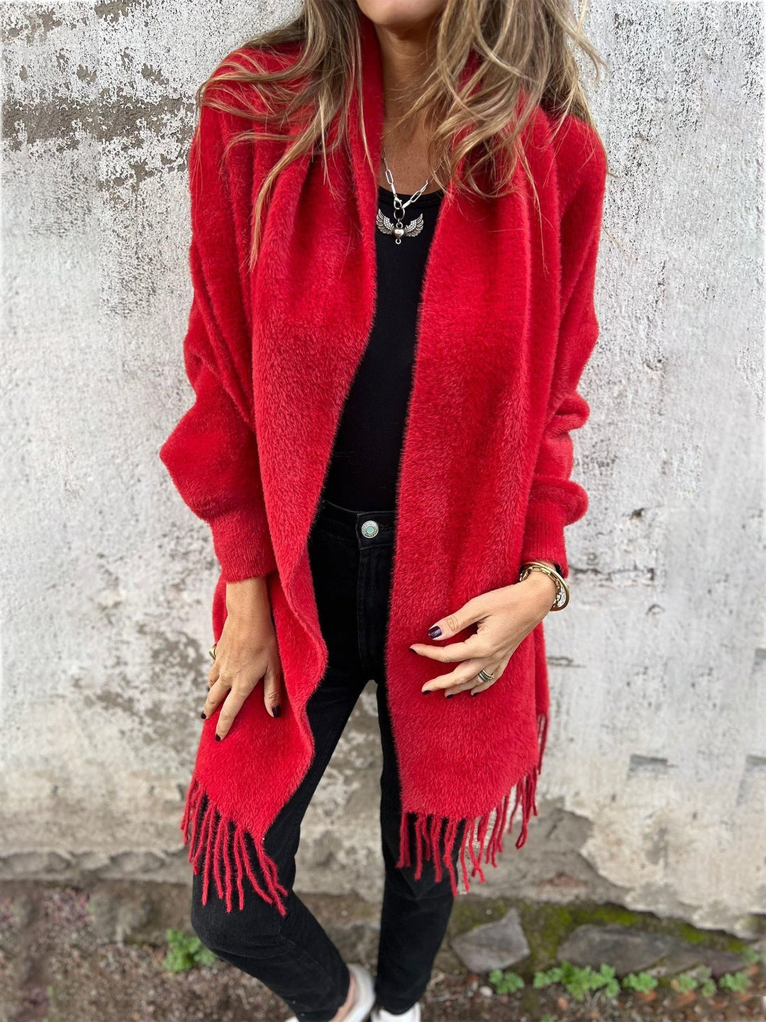 SVEA | Hannah Eleganter Langärmeliger Wickelpulli