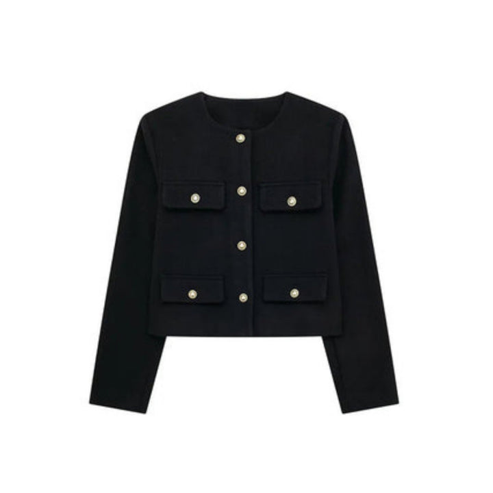 Jane | Sienna Lawson Cropped Jacket with Gold Buttons