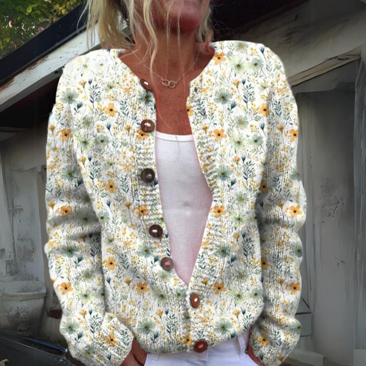 SVEA | Leilani Warmer Blumen-Cardigan