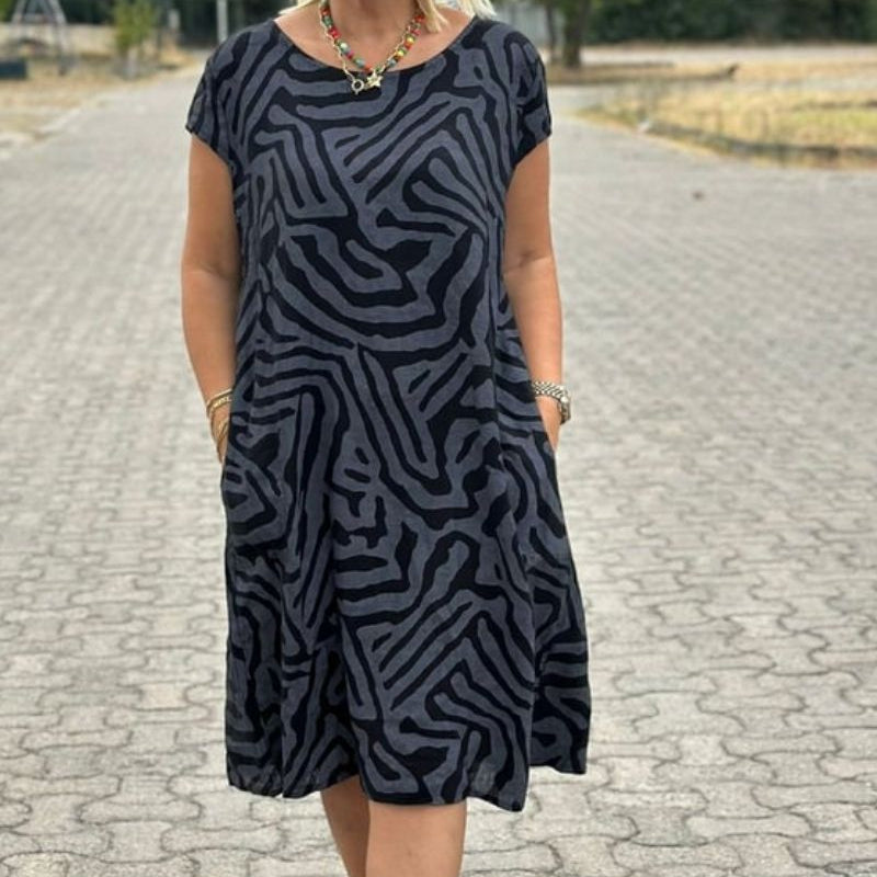 SVEA | Sommerkleid mit Rundhalsausschnitt