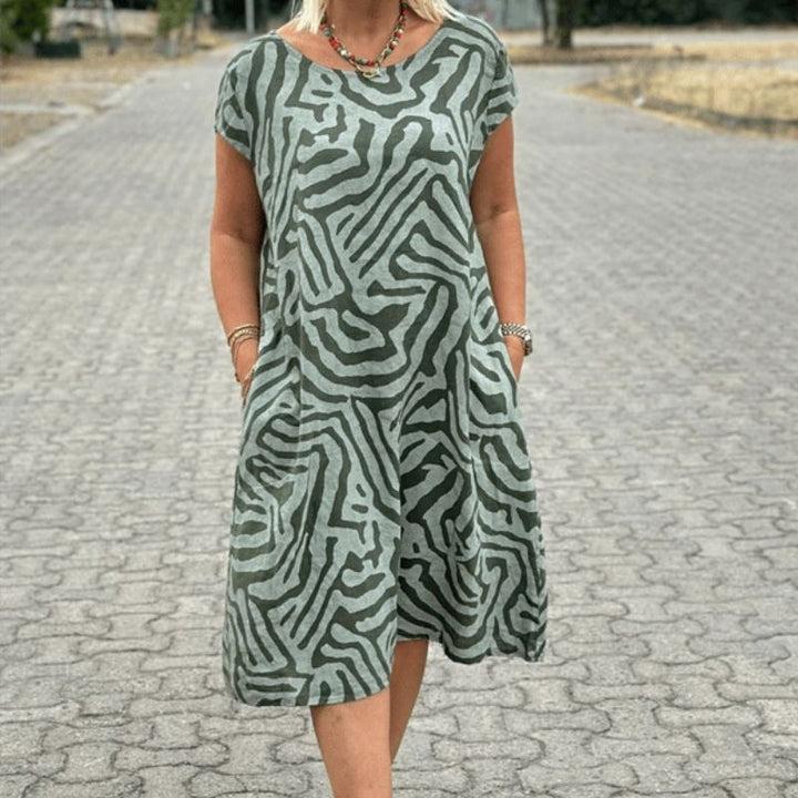 SVEA | Sommerkleid mit Rundhalsausschnitt