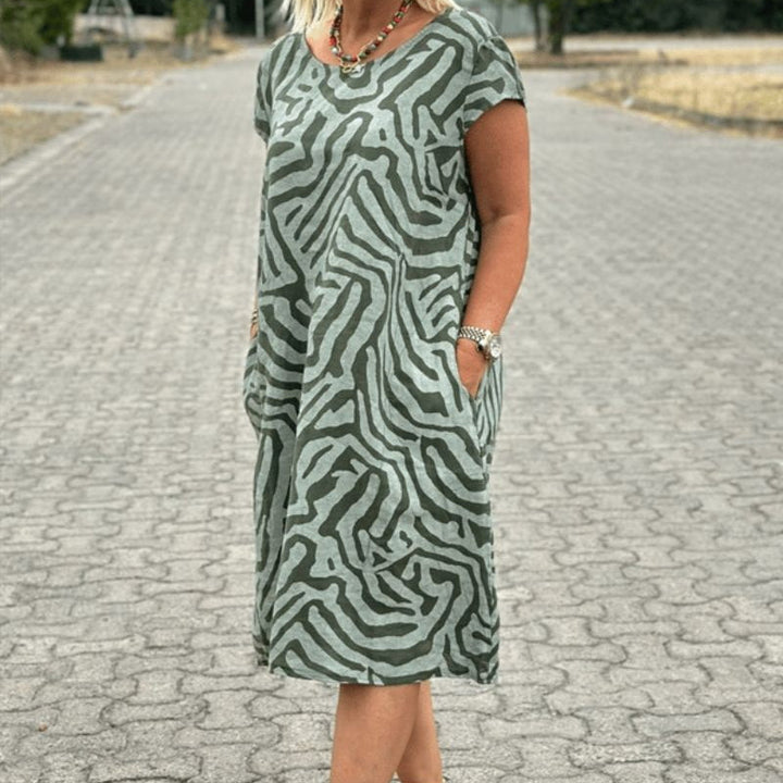 SVEA | Sommerkleid mit Rundhalsausschnitt