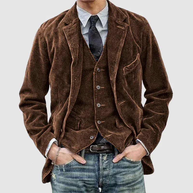 SVEA | Cord-Jacke + Weste Set